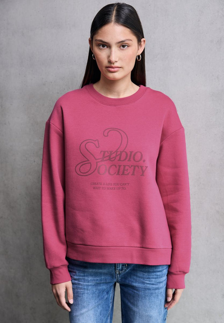 Loose Fit Print Pullover