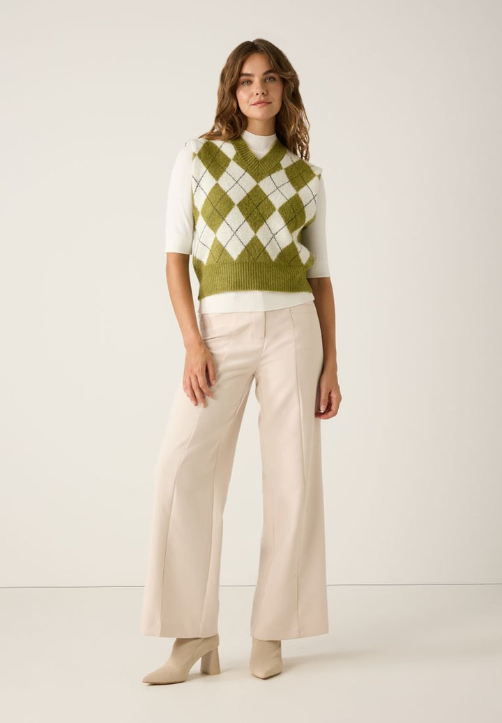 Turtleneck-Pullover mit kurzen Ärmeln