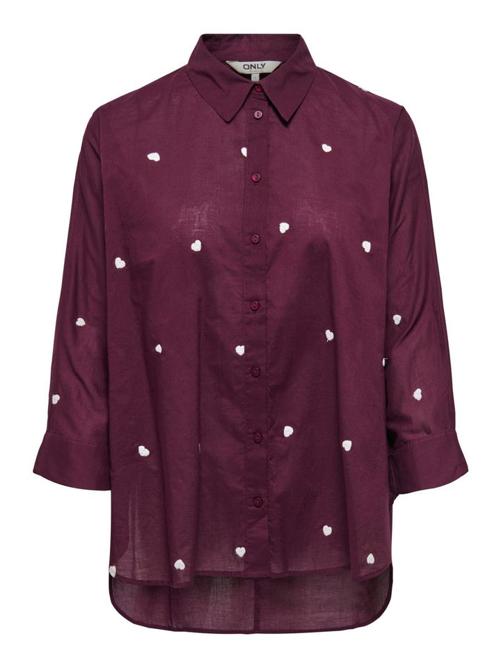 ONLNEW LINA GRACE LS EMB SHIRT NOOS WVN