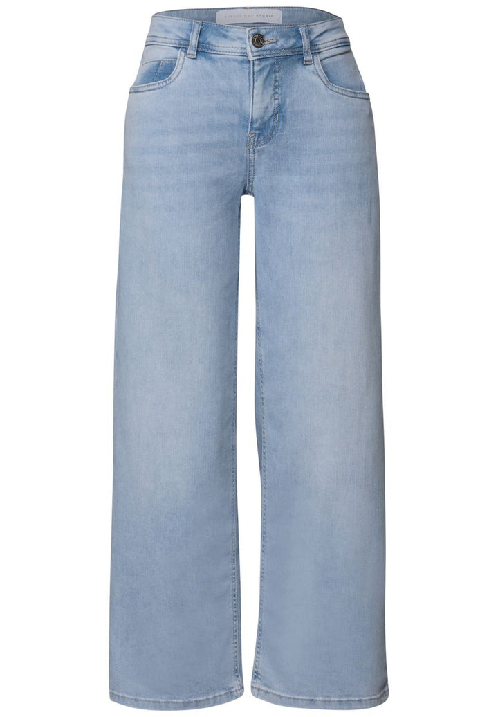 Bleached Wide Leg Jeans