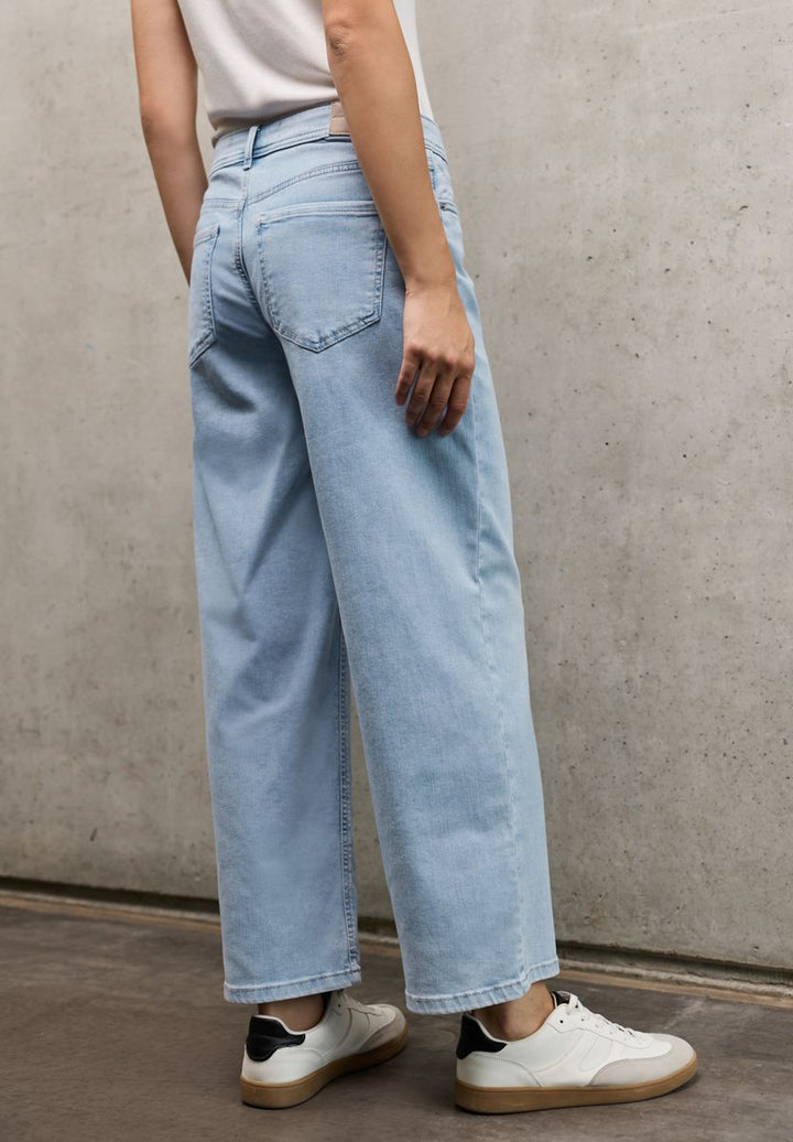 Bleached Wide Leg Jeans