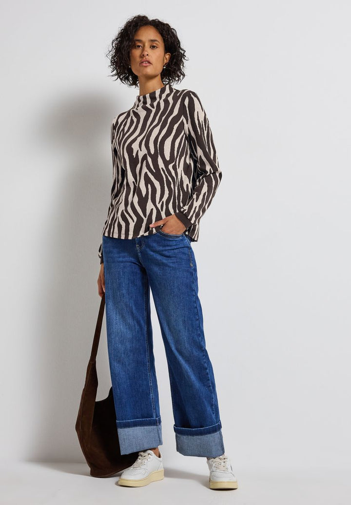 Shirt mit Zebra Print