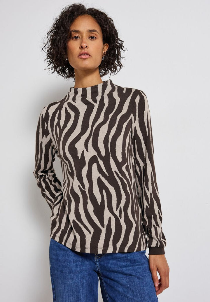 Shirt mit Zebra Print