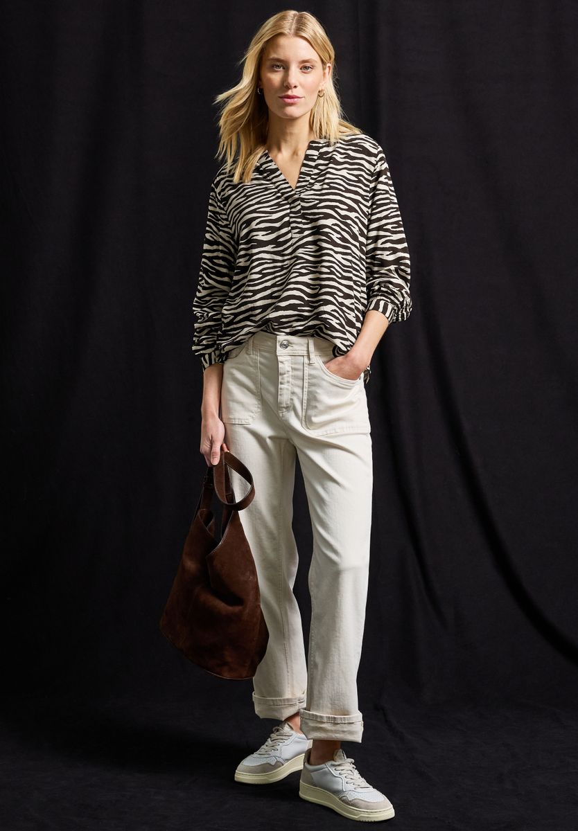 Tunika mit Zebra Print