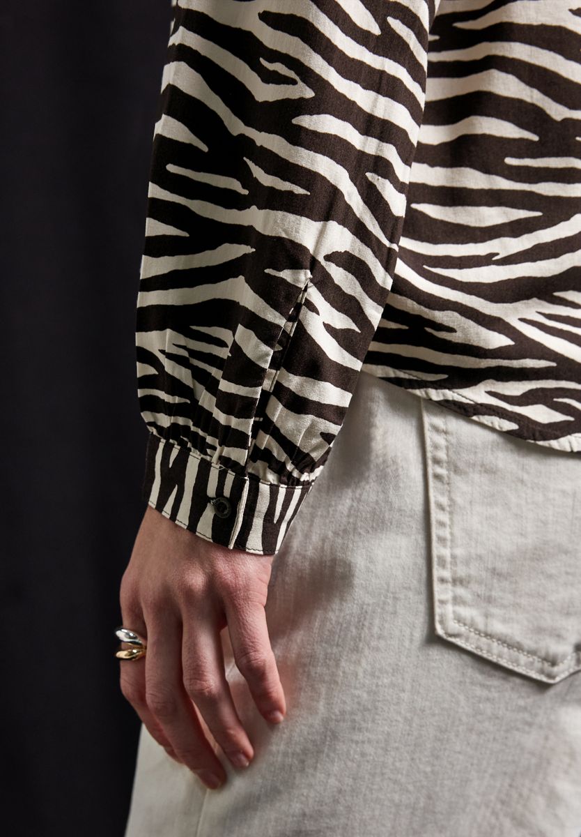Tunika mit Zebra Print