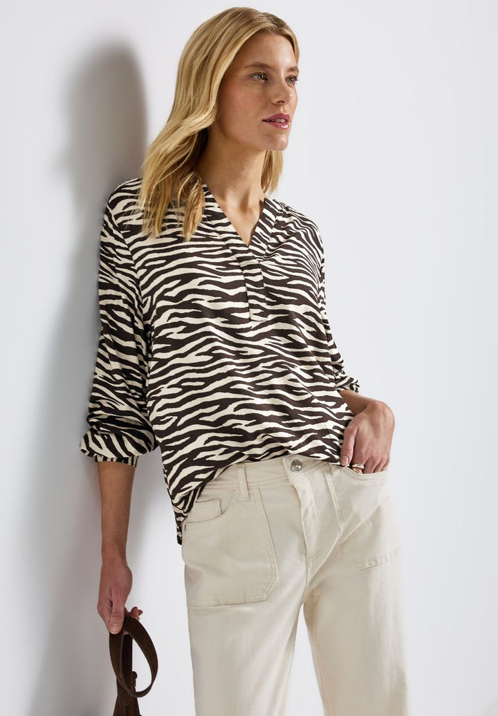 Tunika mit Zebra Print