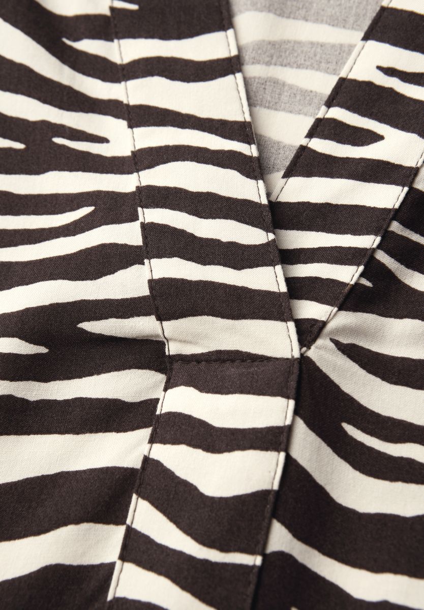 Tunika mit Zebra Print
