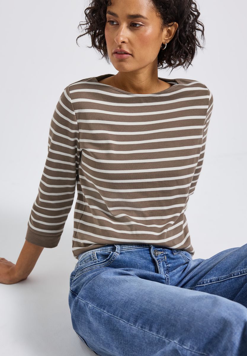 Gestreiftes Basic Shirt