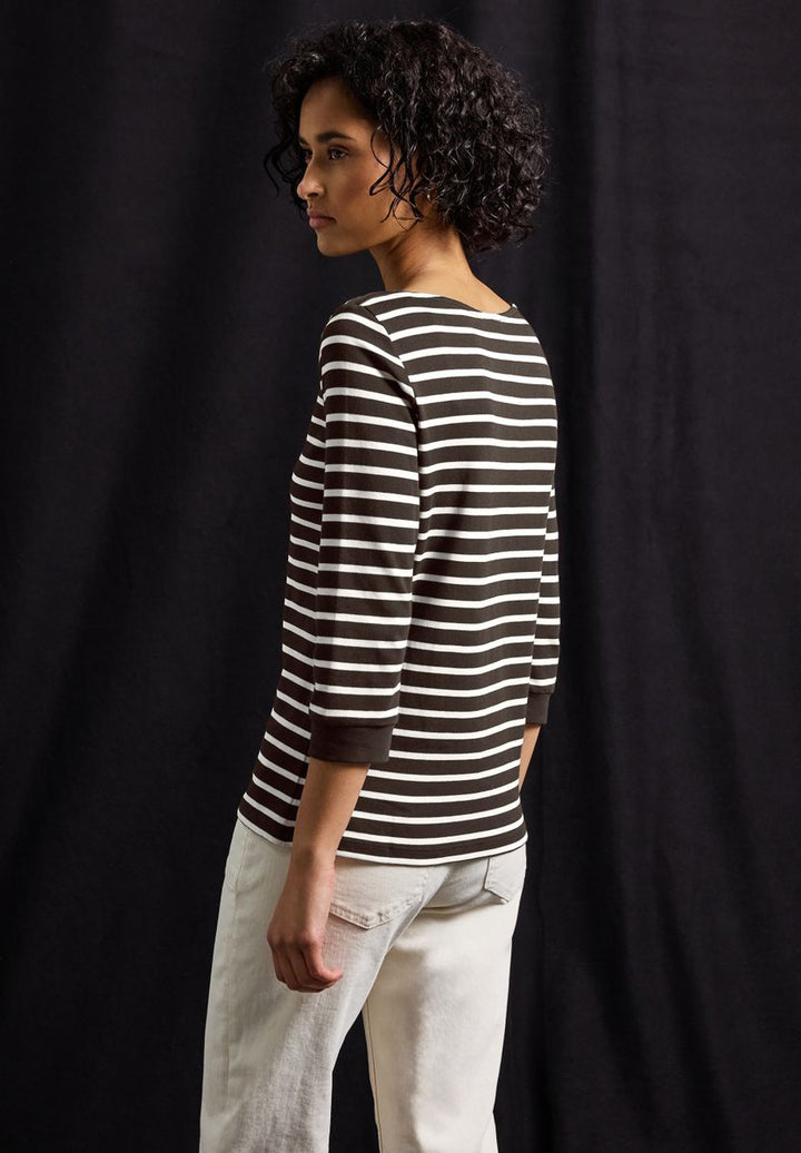 Gestreiftes Basic Shirt