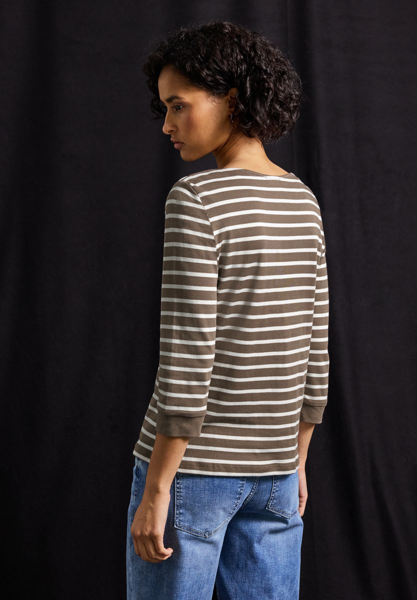 Gestreiftes Basic Shirt