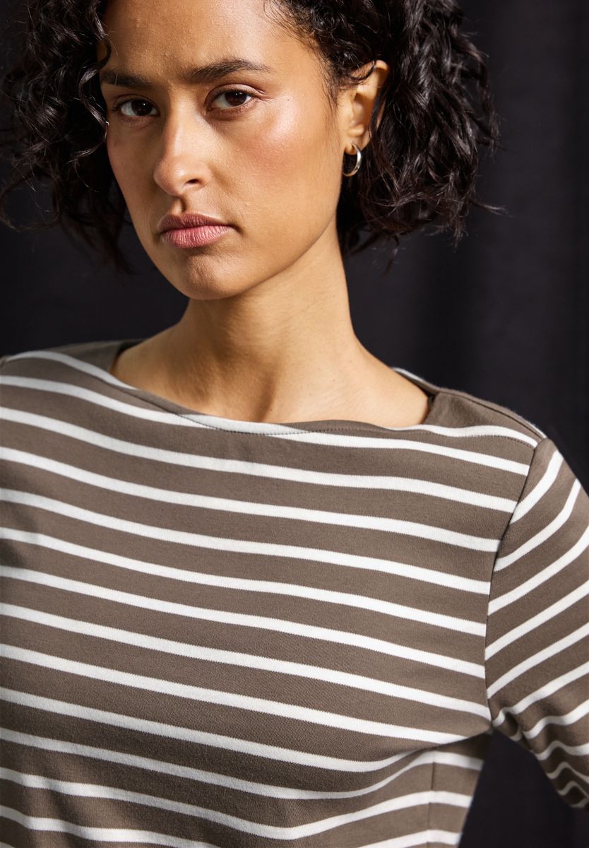 Gestreiftes Basic Shirt