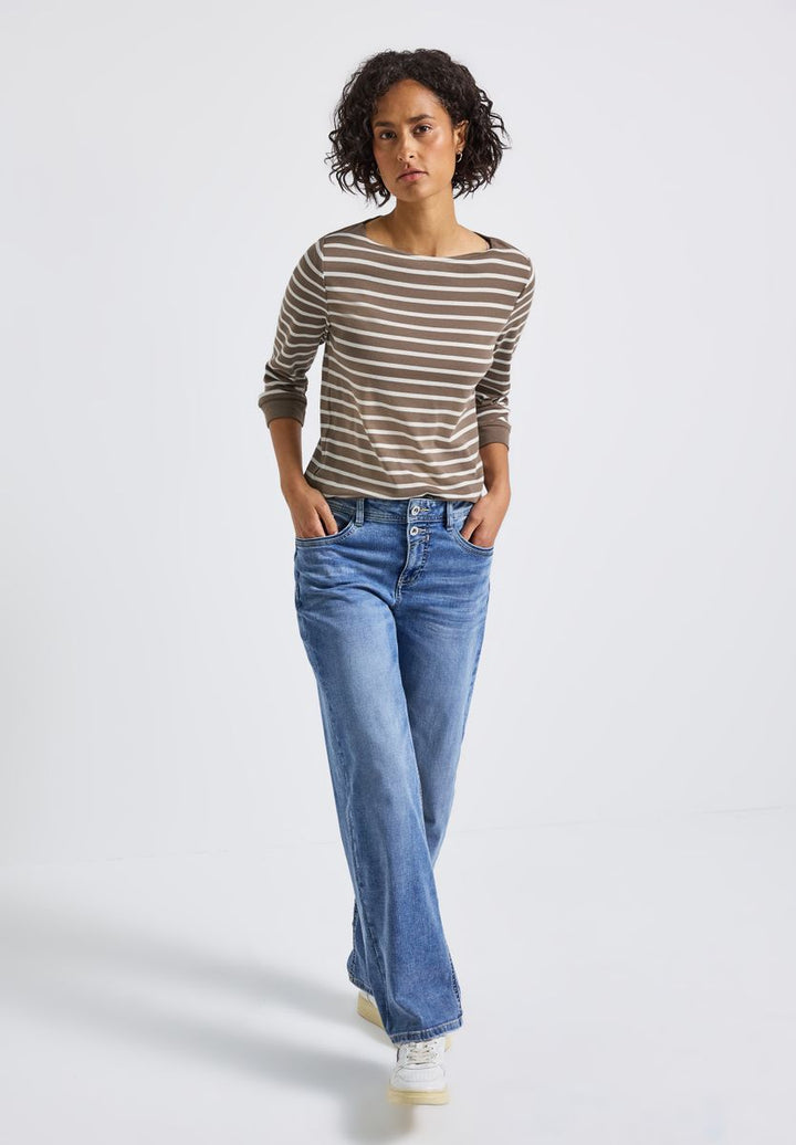 Gestreiftes Basic Shirt