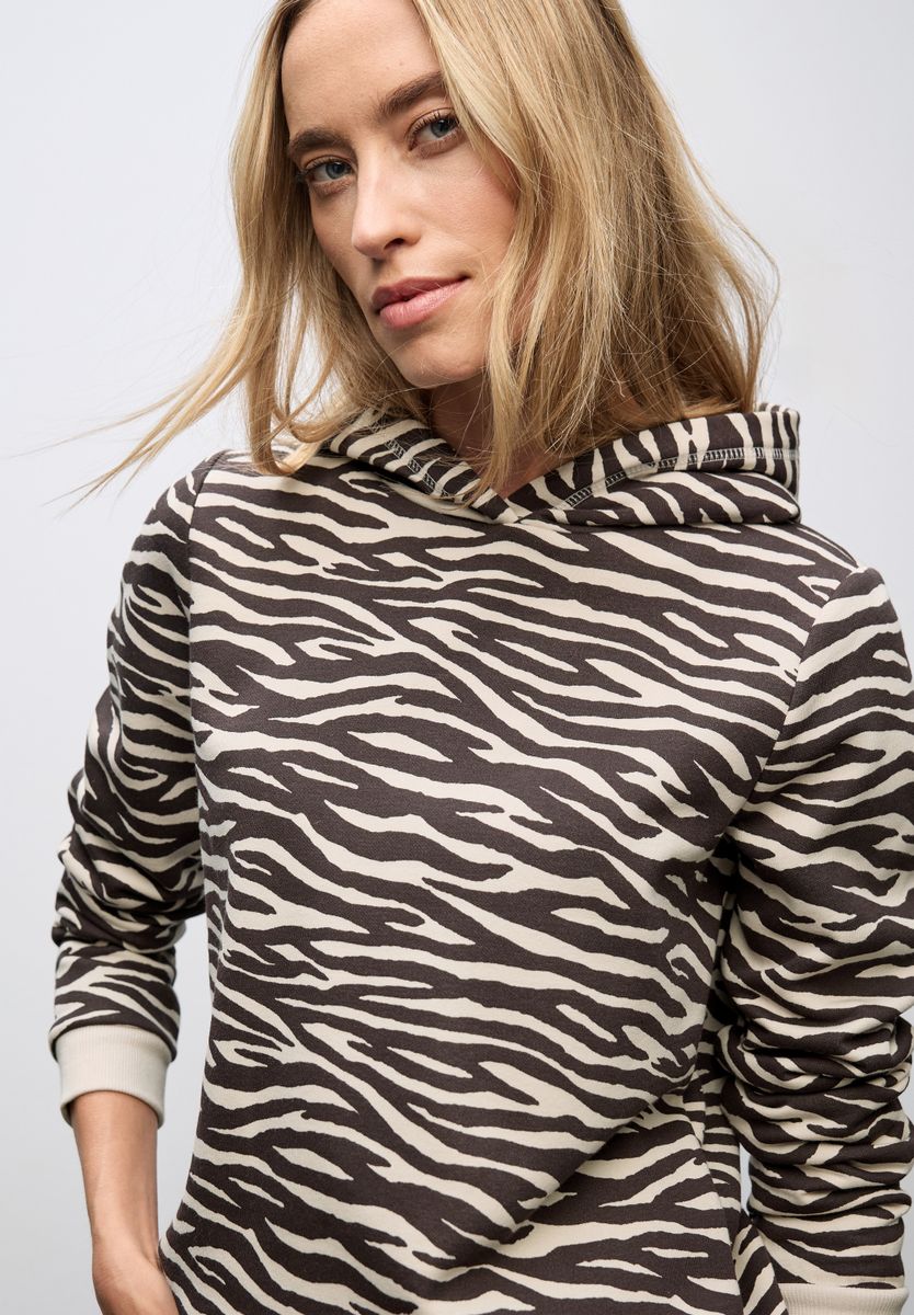Gemusterter Hoodie