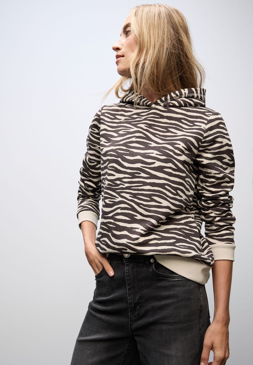 Gemusterter Hoodie
