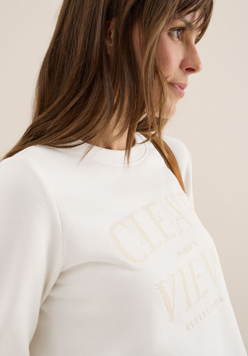 Sweatshirt mit Wording