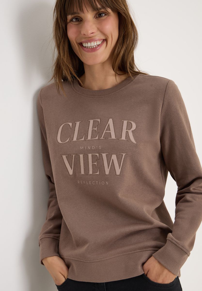 Sweatshirt mit Wording