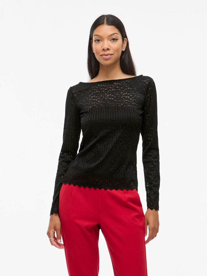 VIROMINA BOATNECK L/S TOP/TES