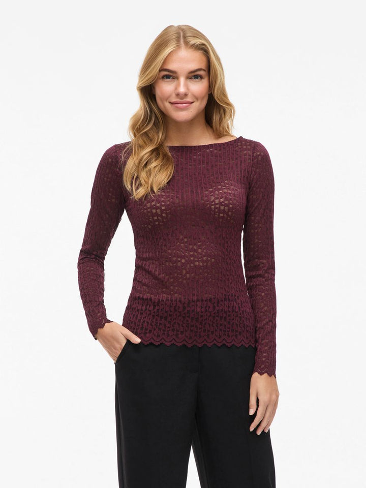 VIROMINA BOATNECK L/S TOP/TES