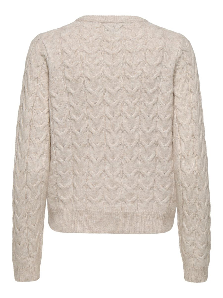 JDYCARMEN L/S O-NECK PEARL PULLOVER KNT