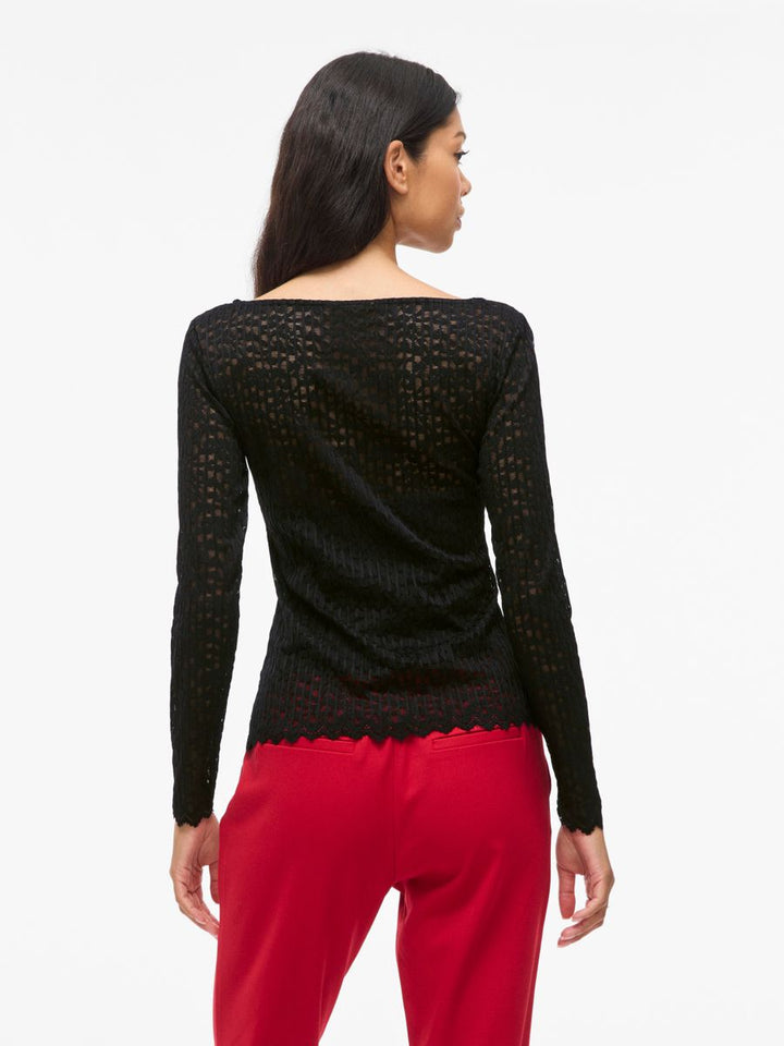VIROMINA BOATNECK L/S TOP/TES