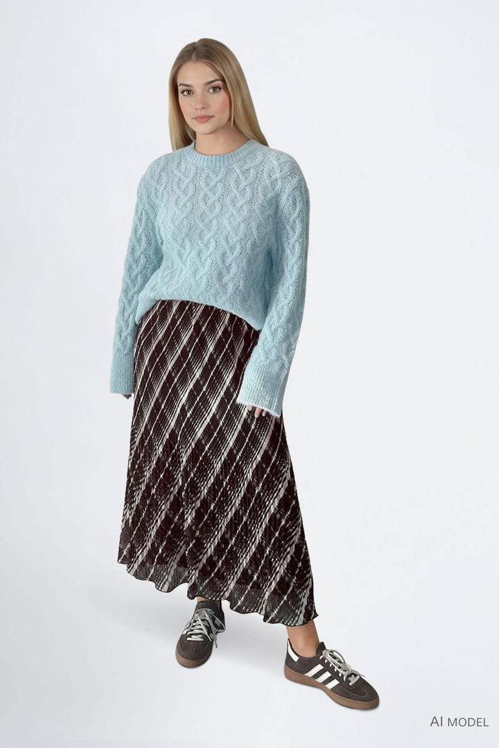 VIDALIANA KIKA HW MIDI PLISSE SKIRT/BFS