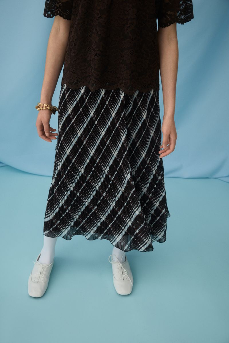 VIDALIANA KIKA HW MIDI PLISSE SKIRT/BFS