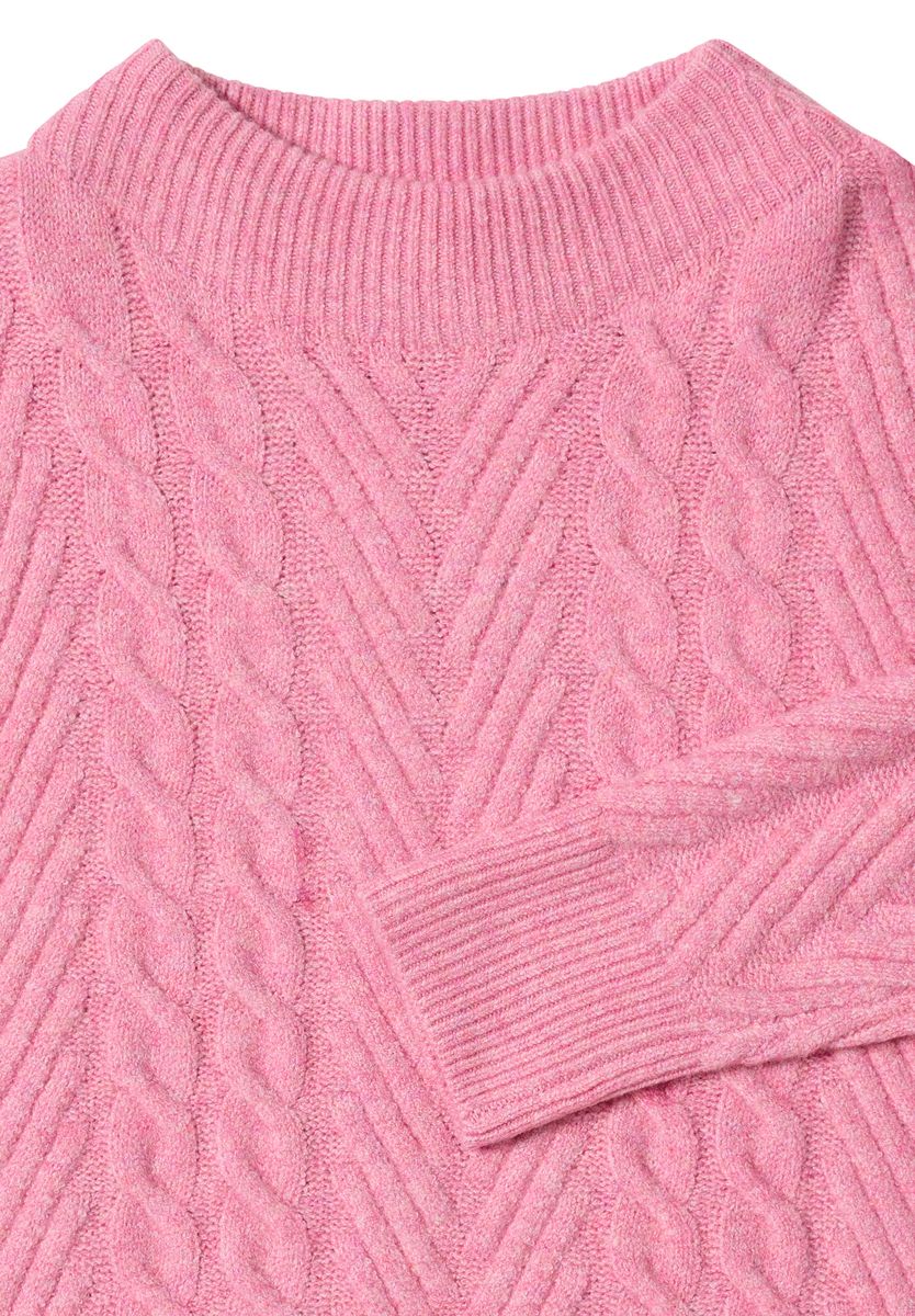 Pullover mit Zopfmuster