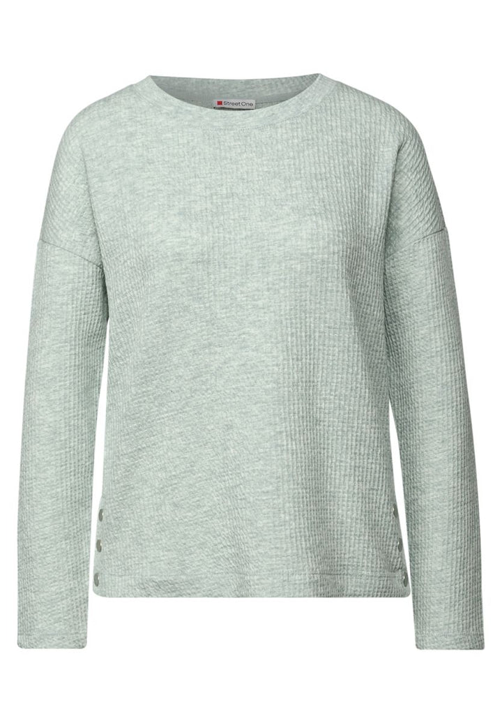Strukturshirt mit Knöpfen