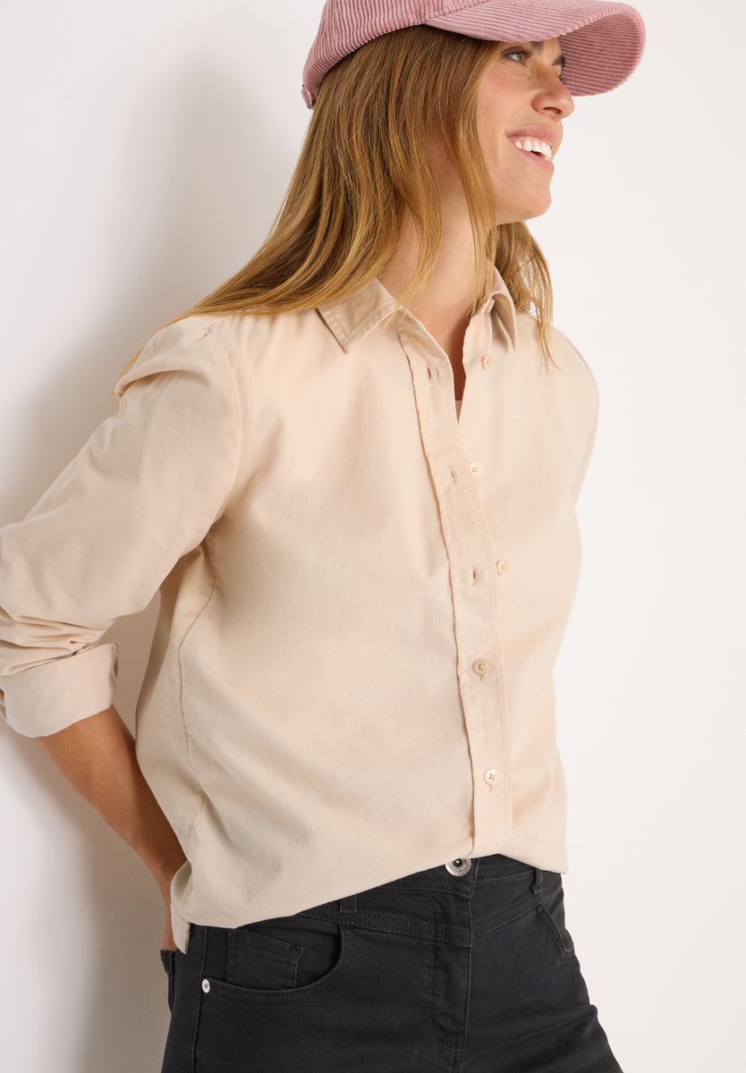 Cord Hemdbluse