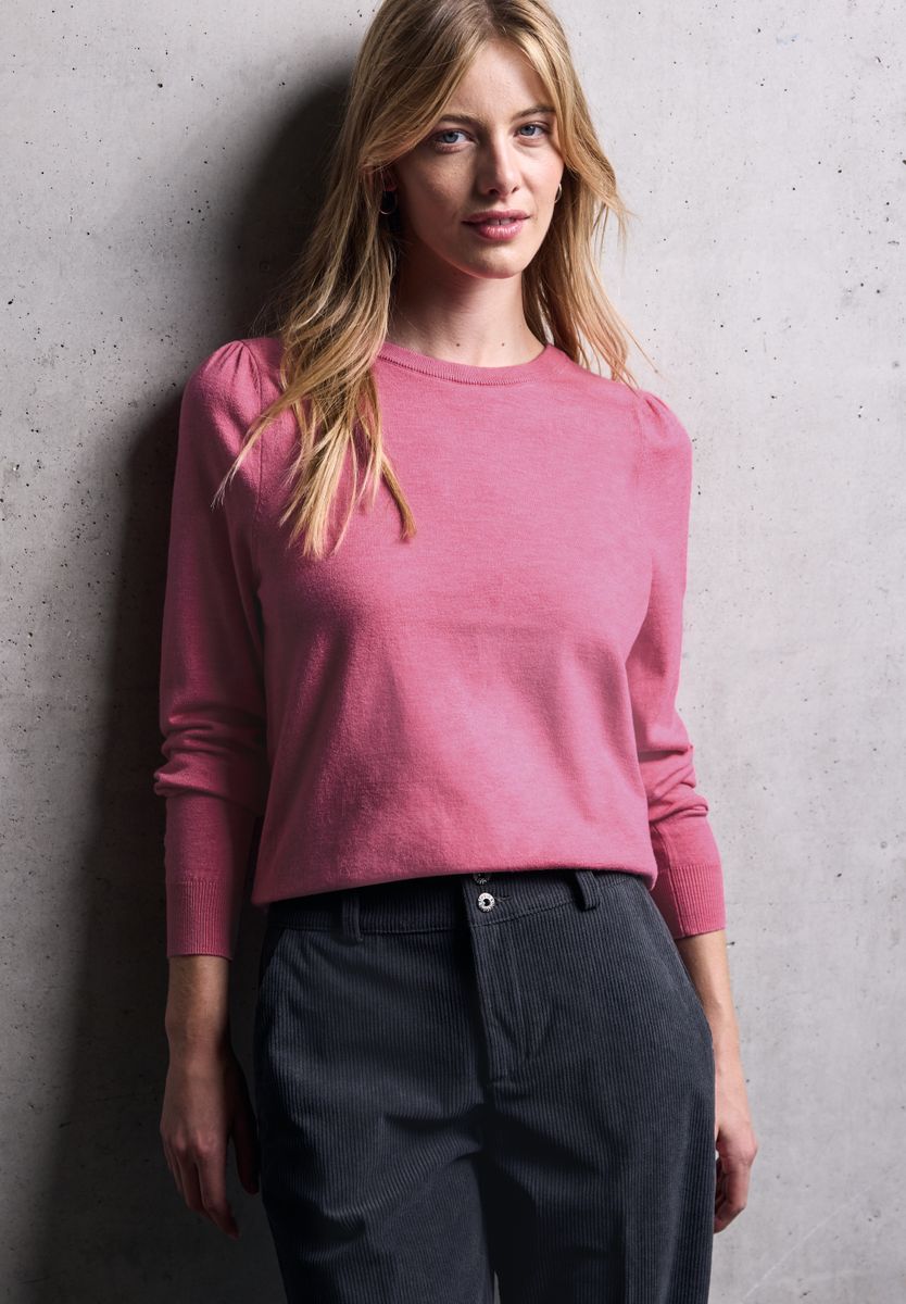 Pullover mit Puff-Ärmeln