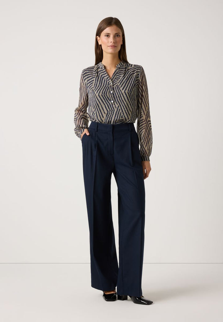 Chiffonbluse mit Print