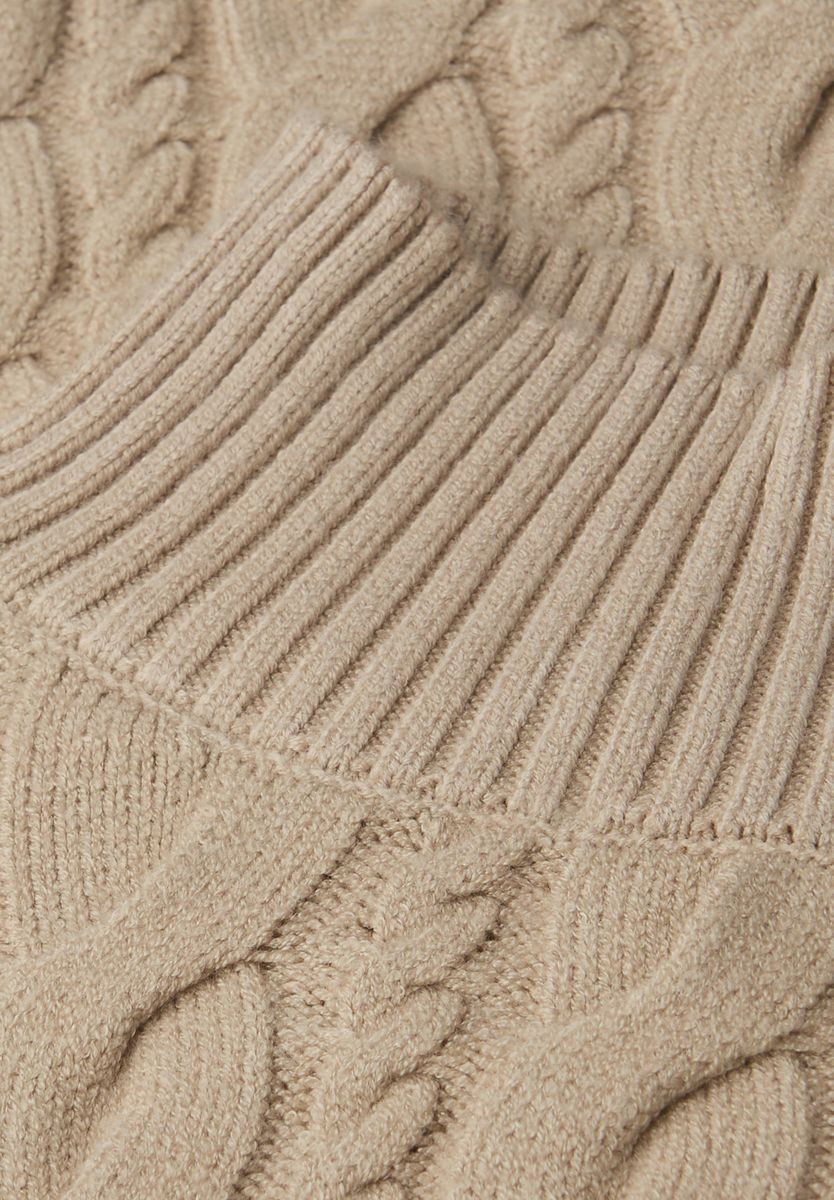Pullover mit Zopfmuster