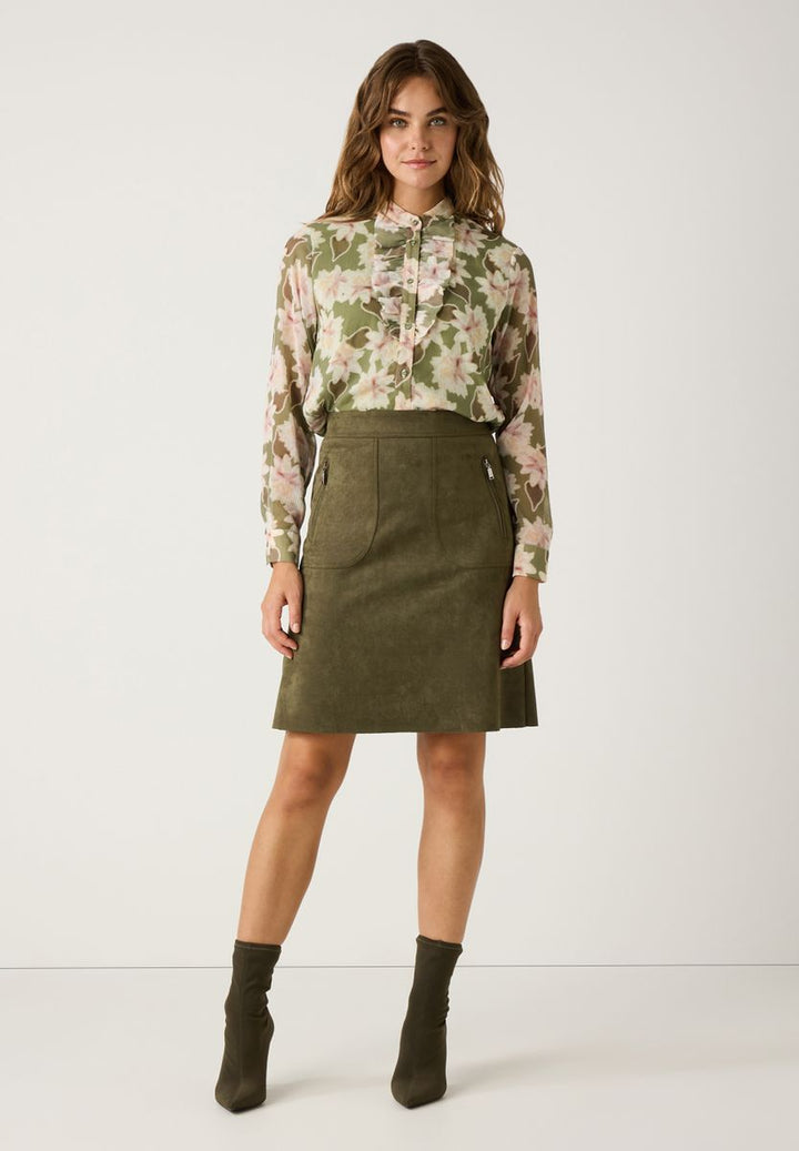 Chiffonbluse mit Flowerprint