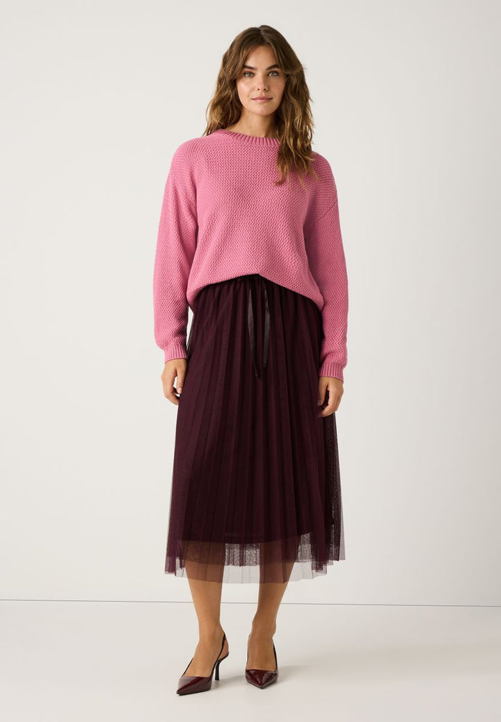 Struktur-Pullover aus Baumwoll-Gemisch