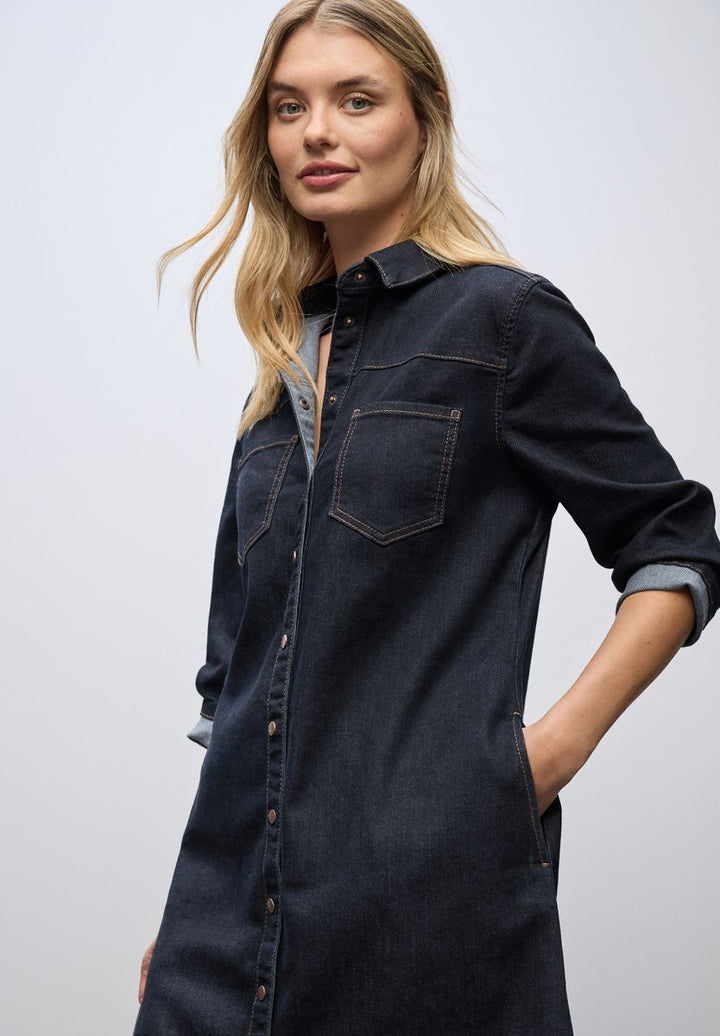 Denim Kleid im Rinsed-Look
