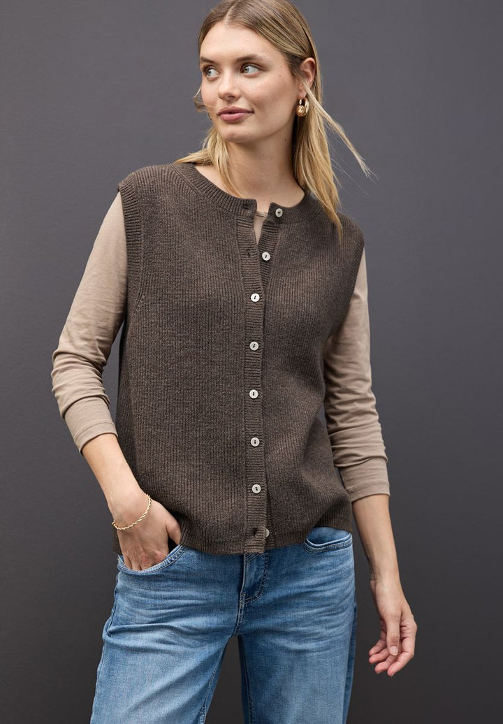 Ärmelloser Cosy Cardigan
