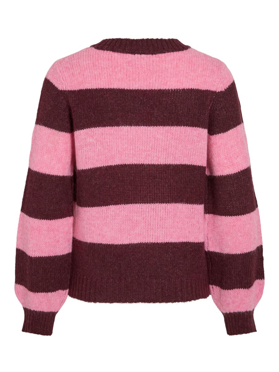 VIPOLANA NEW L/S STRIPE KNIT TOP