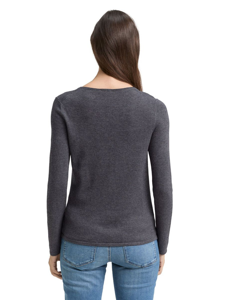 Strickpullover mit V-Ausschnitt