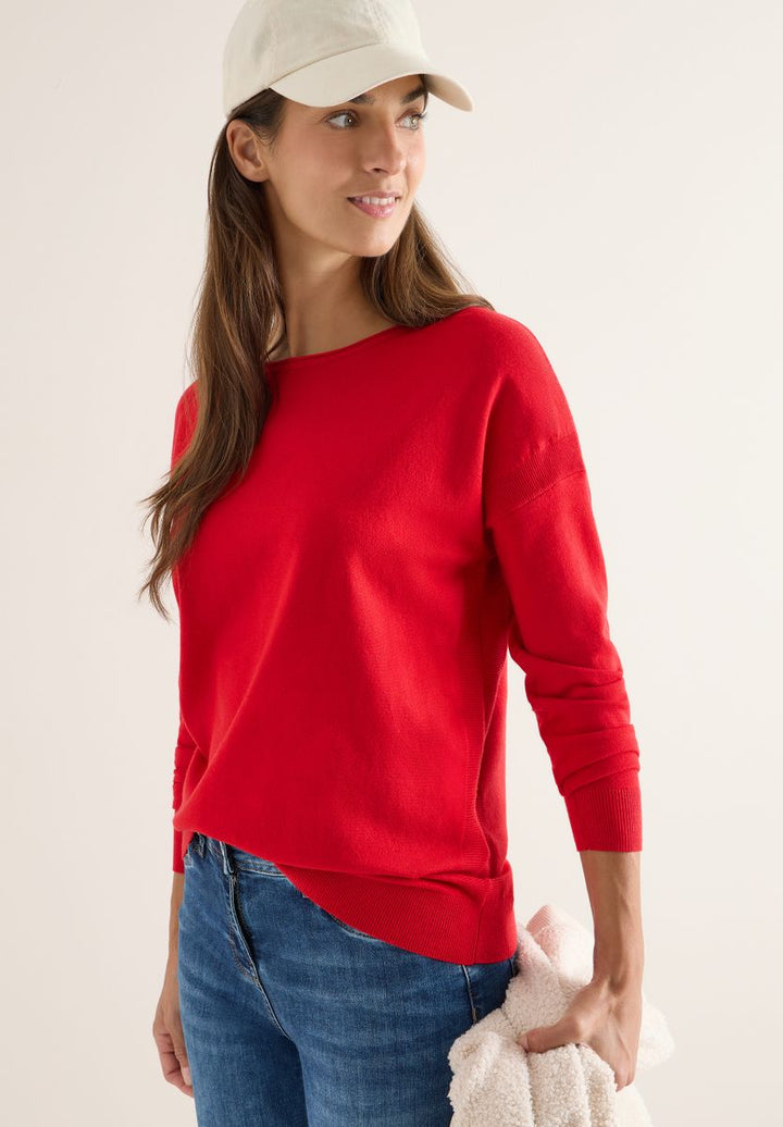 Pullover mit Strukturdetail