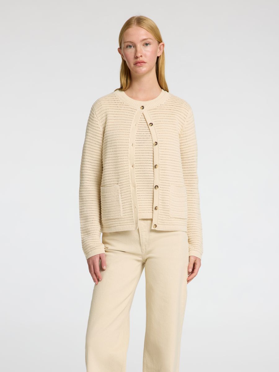 SLFVINNA LS STRUCTURE KNIT CARDIGAN NOOS