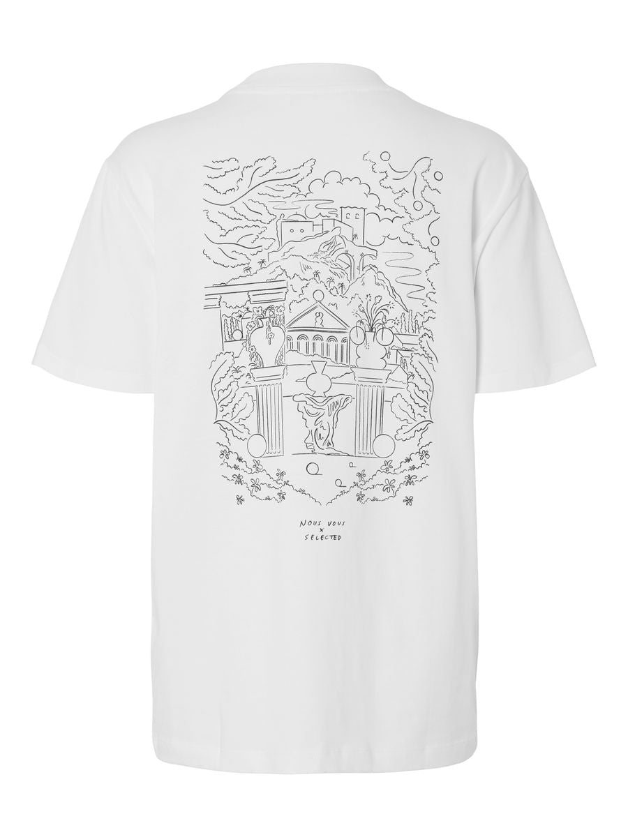 SLFRELAX COLWOMAN SS PRINTED TEE SNOW