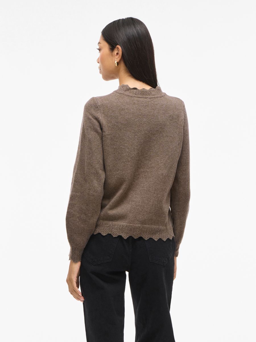 VINIKOLINA O-NECK L/S KNIT TOP - NOOS