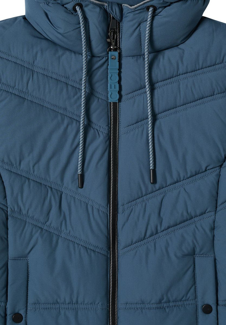 Steppjacke mit Kapuze