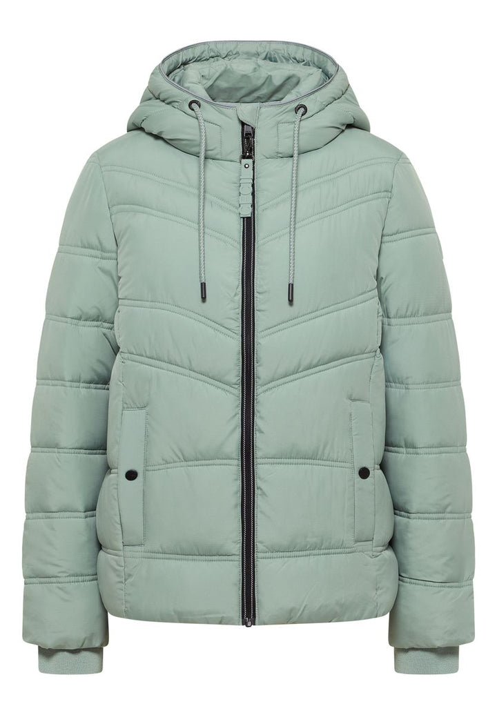 Steppjacke mit Kapuze