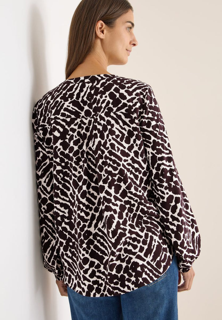 Gemusterte Bluse