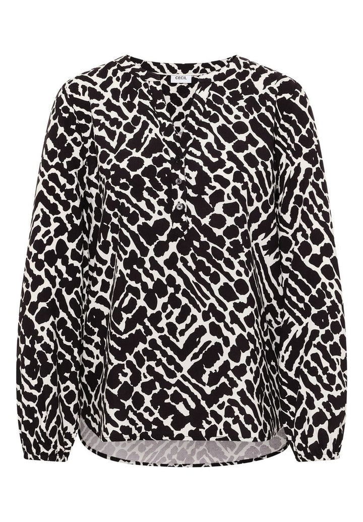 Gemusterte Bluse