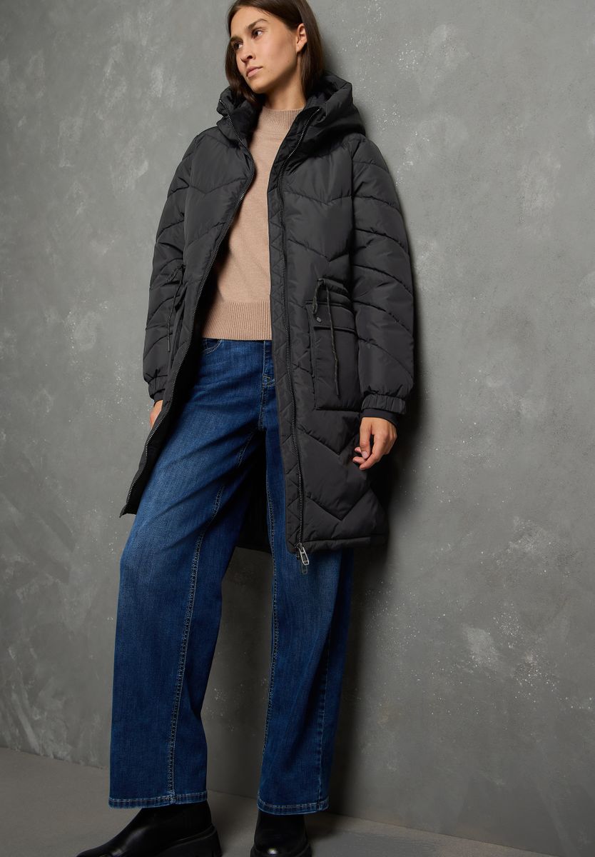 Lange Steppjacke