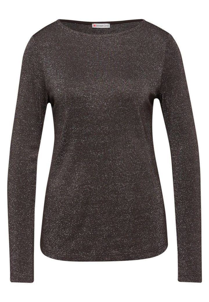 Glitzerndes Langarmshirt