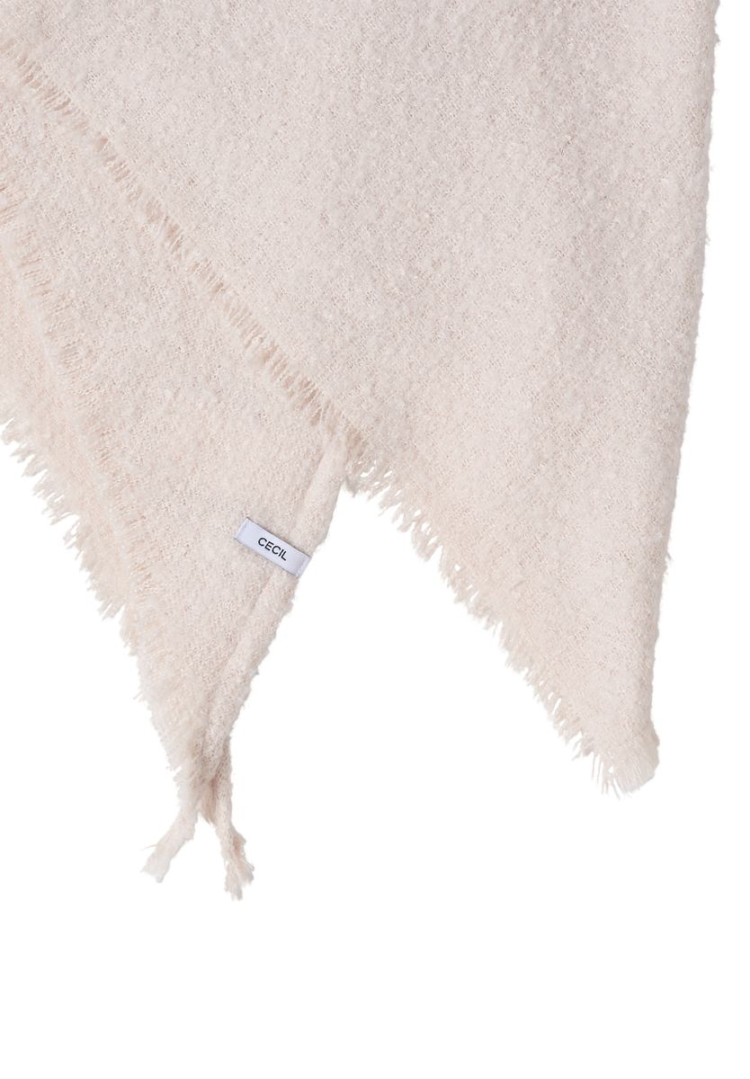 Bouclé Dreieckstuch