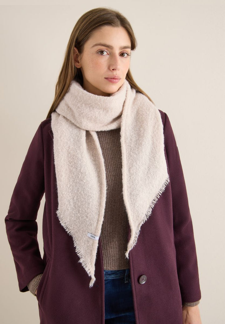 Bouclé Dreieckstuch